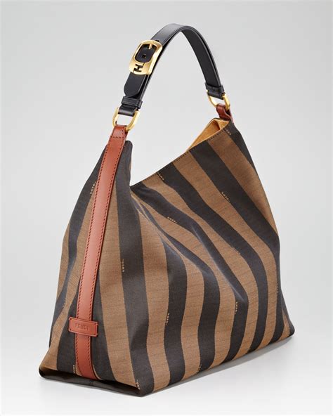 fendi pequin stripe hobo bag|Fendi Pequin Stripe Hobo .